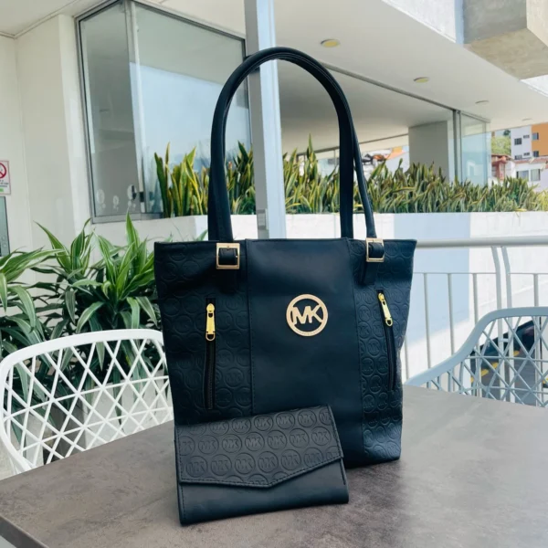 Duo Bolso En Cuero Dama Ref Mk - Imagen 3
