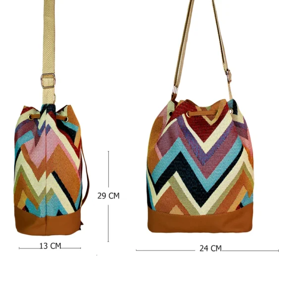 Bolso De Dama Karla Chacon Aria Miel - Imagen 4