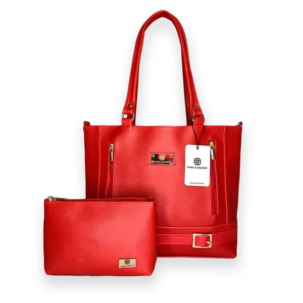 Bolso Dama Karla Chacon Gigi Rojo - Imagen 7