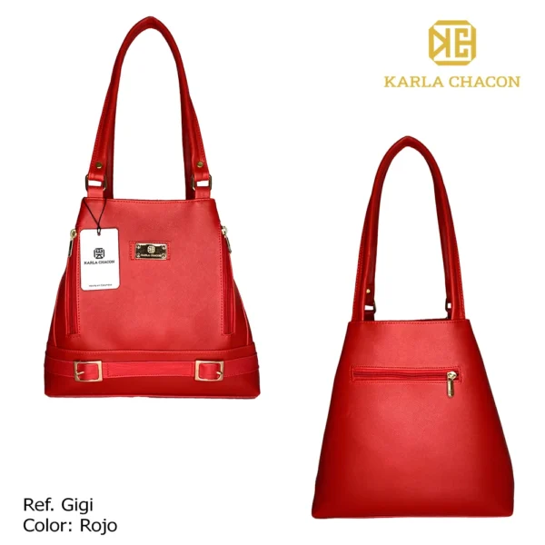 Bolso Dama Karla Chacon Gigi Rojo - Imagen 3