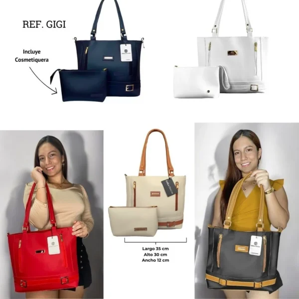 Bolso Dama Karla Chacon Gigi Rojo - Imagen 6