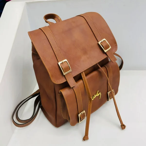Morral Dama Cuero Vlz Sahara - Imagen 2