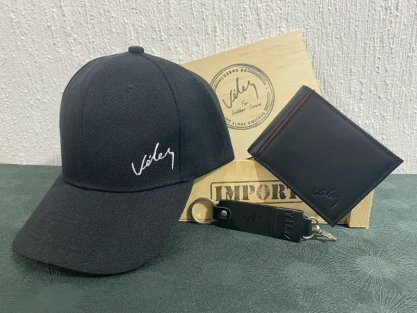 Trio Velez Gorra Billetera Llavero Caja - Imagen 5