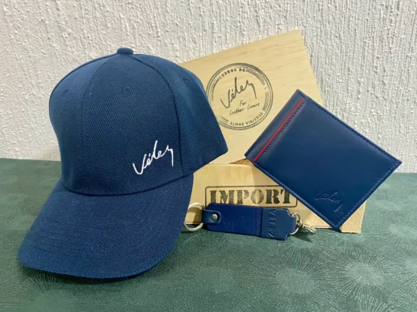 Trio Velez Gorra Billetera Llavero Caja - Imagen 4