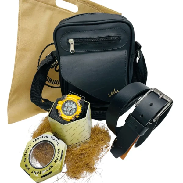 Combo Carriel Leo Correa Reloj - Imagen 2